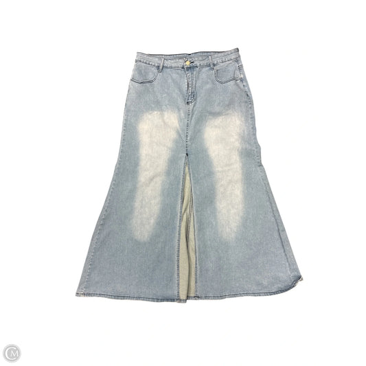 Skirt Maxi By Clothes Mentor In Blue Denim, Size: 16