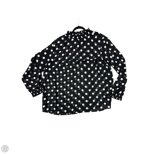 Blouse Long Sleeve By Torrid In Black, Size: 4x