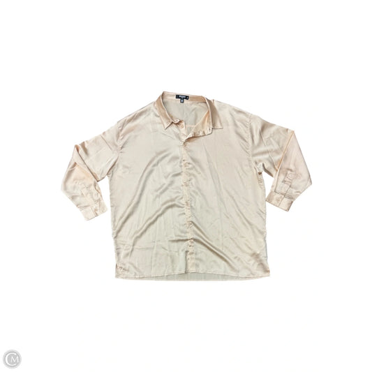 Blouse Long Sleeve By Cmc In Cream, Size: L