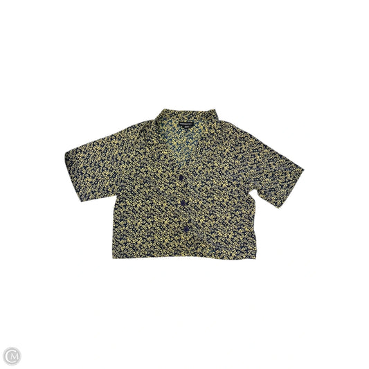 Blouse Short Sleeve By Cmc In Navy, Size: Xl