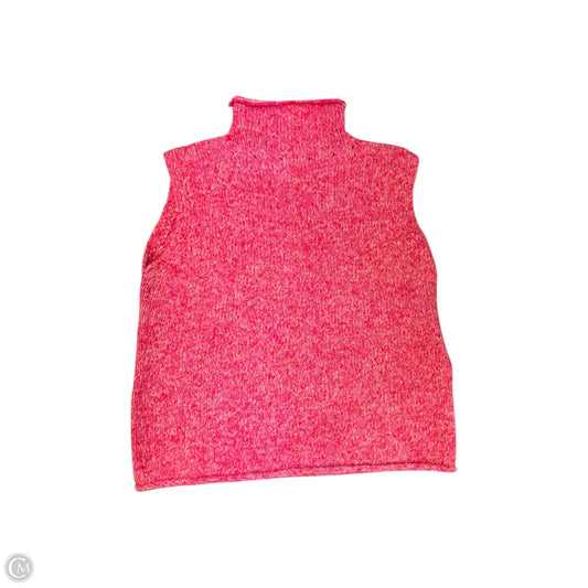 Top Sleeveless By Zara Basic In Pink, Size: M