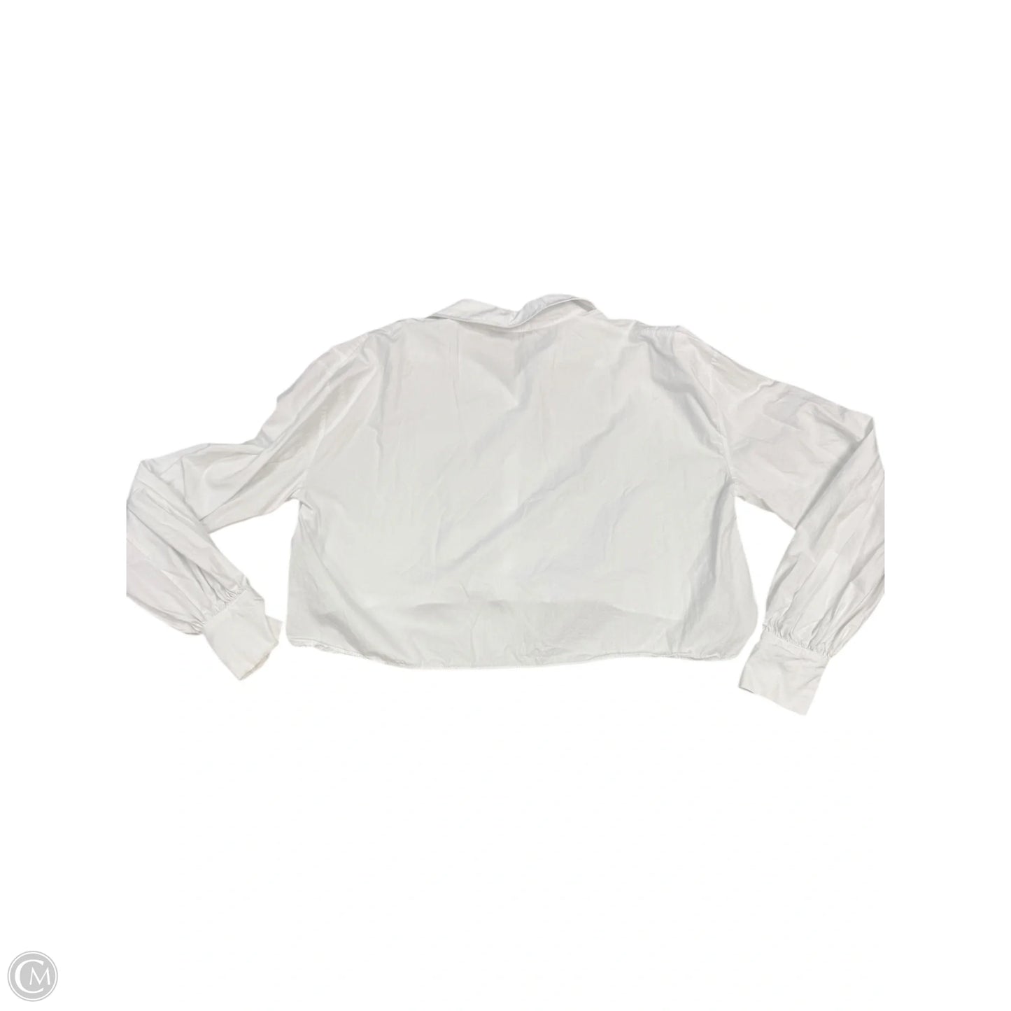 Blouse Long Sleeve By Nasty Gal In White, Size: S