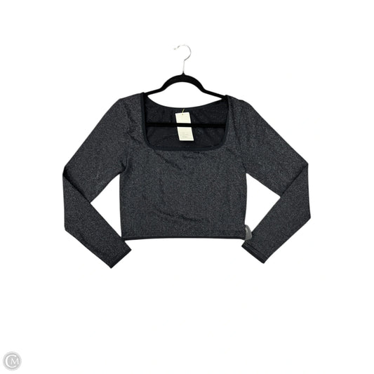 Athletic Top Long Sleeve Crewneck By All In Motion In Black, Size: L