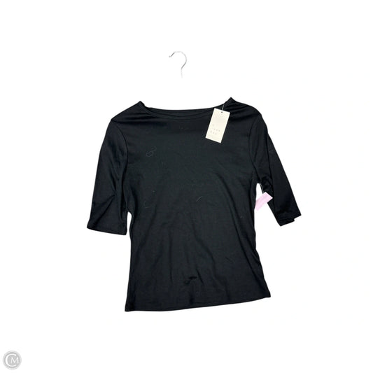 Top Short Sleeve Basic By A New Day In Black, Size: M