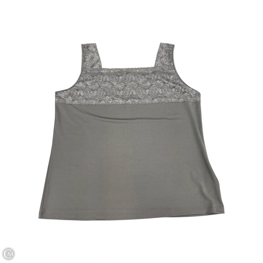 Tank Top By Cj Banks In Grey, Size: 1x