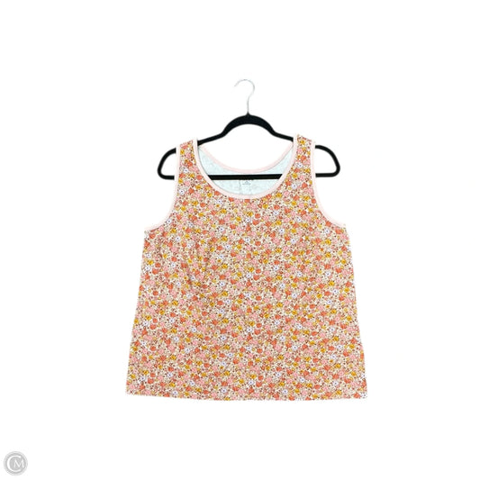 Tank Top By Lands End In Floral Print, Size: 2x