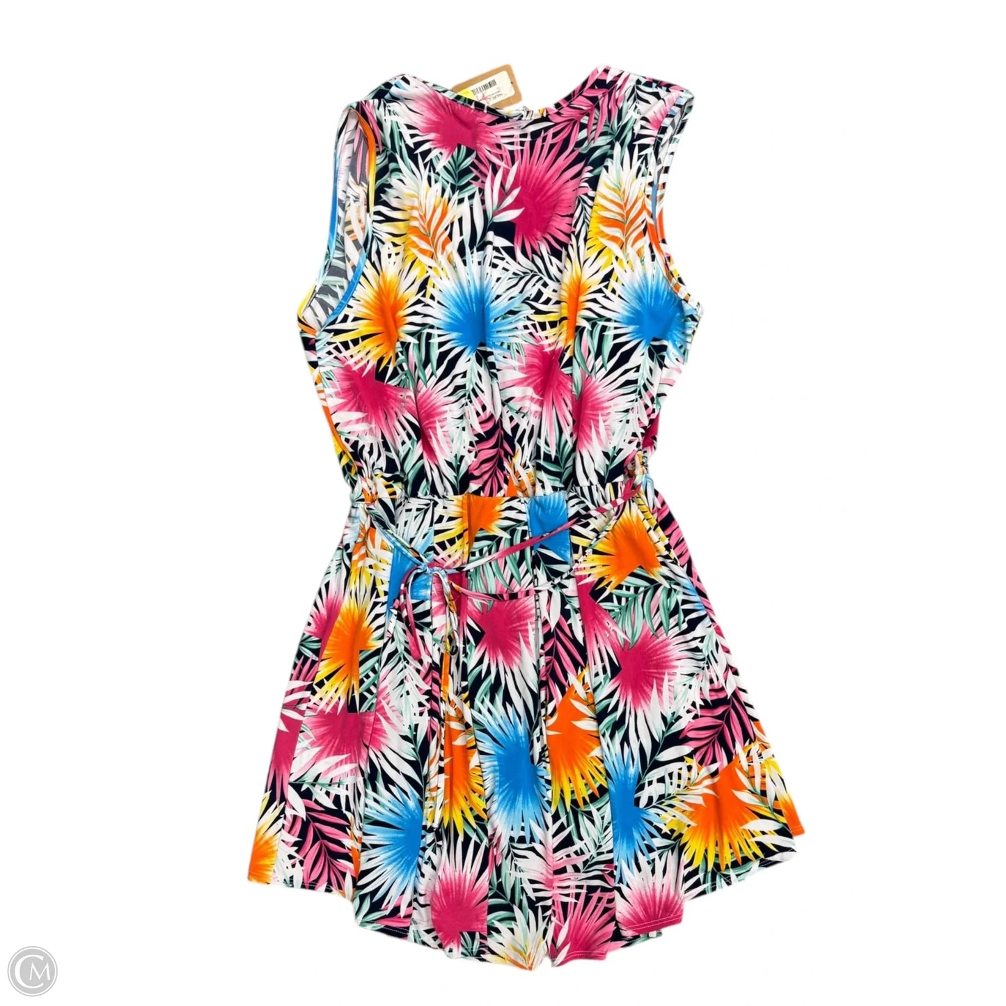Dress Casual Midi By White Birch In Tropical Print, Size: 24
