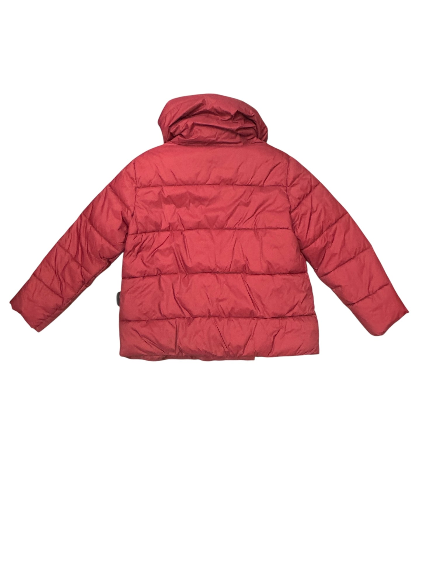 Coat Faux Fur & Sherpa By Banana Republic In Red, Size: M