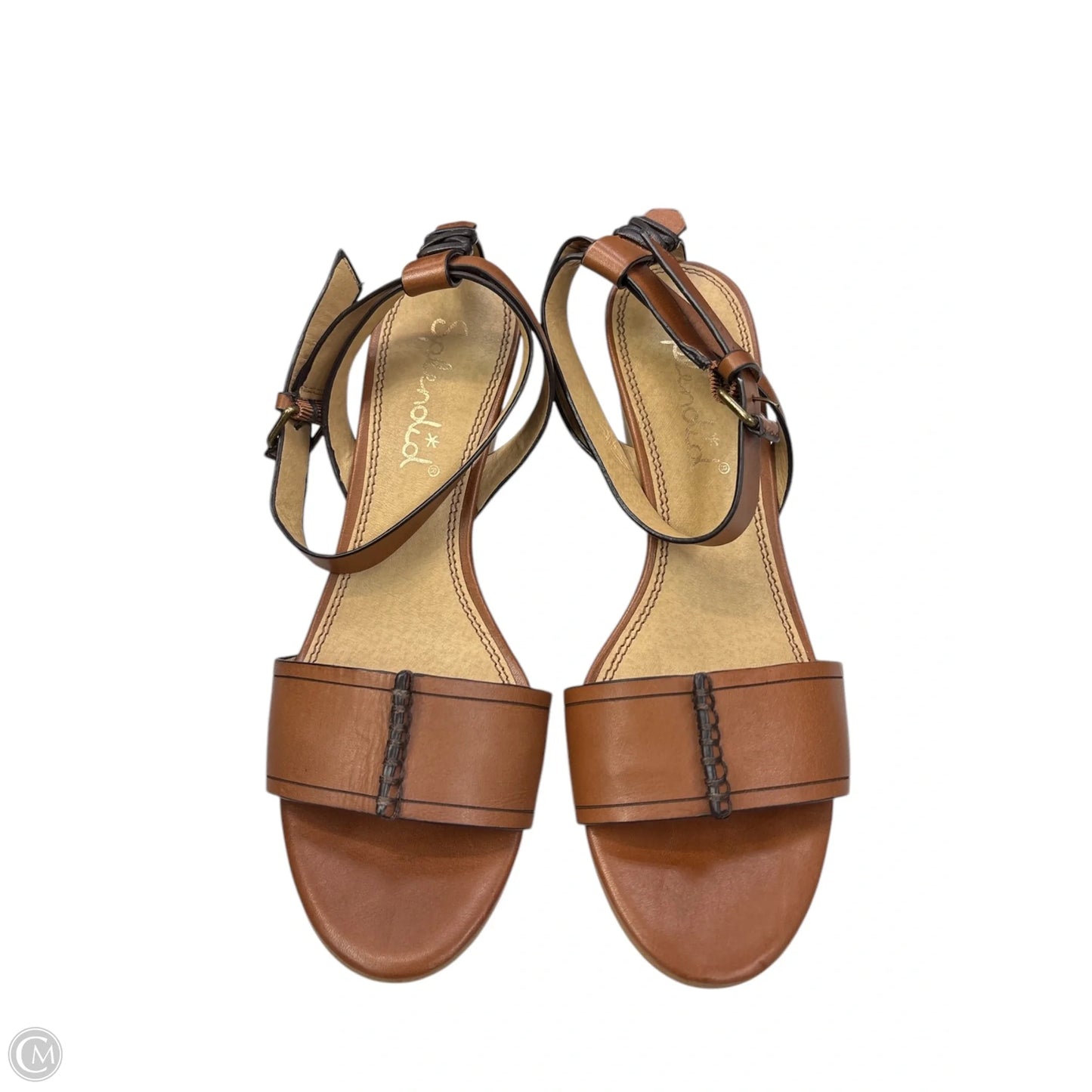Sandals Heels Wedge By Splendid In Brown, Size: 7.5