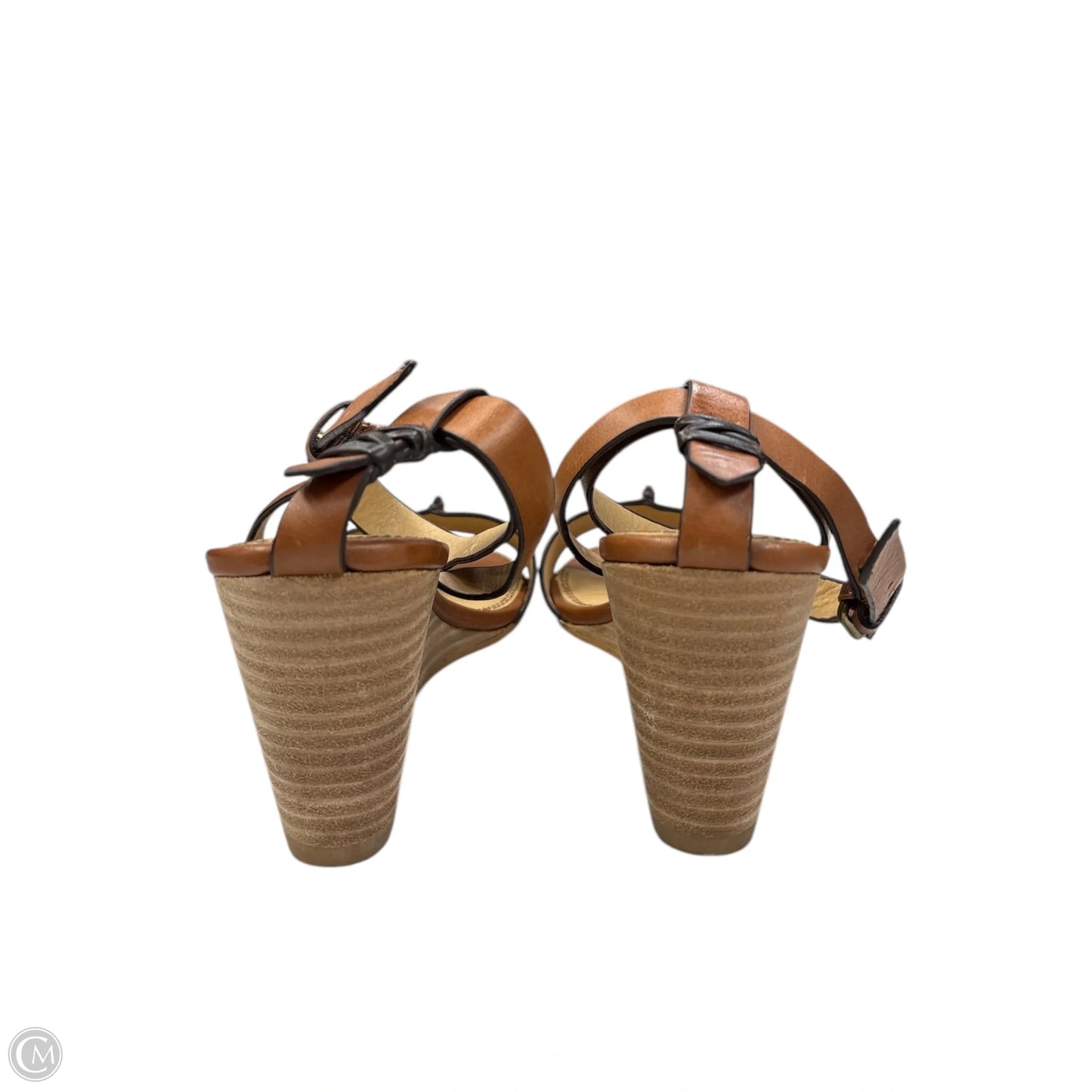 Sandals Heels Wedge By Splendid In Brown, Size: 7.5