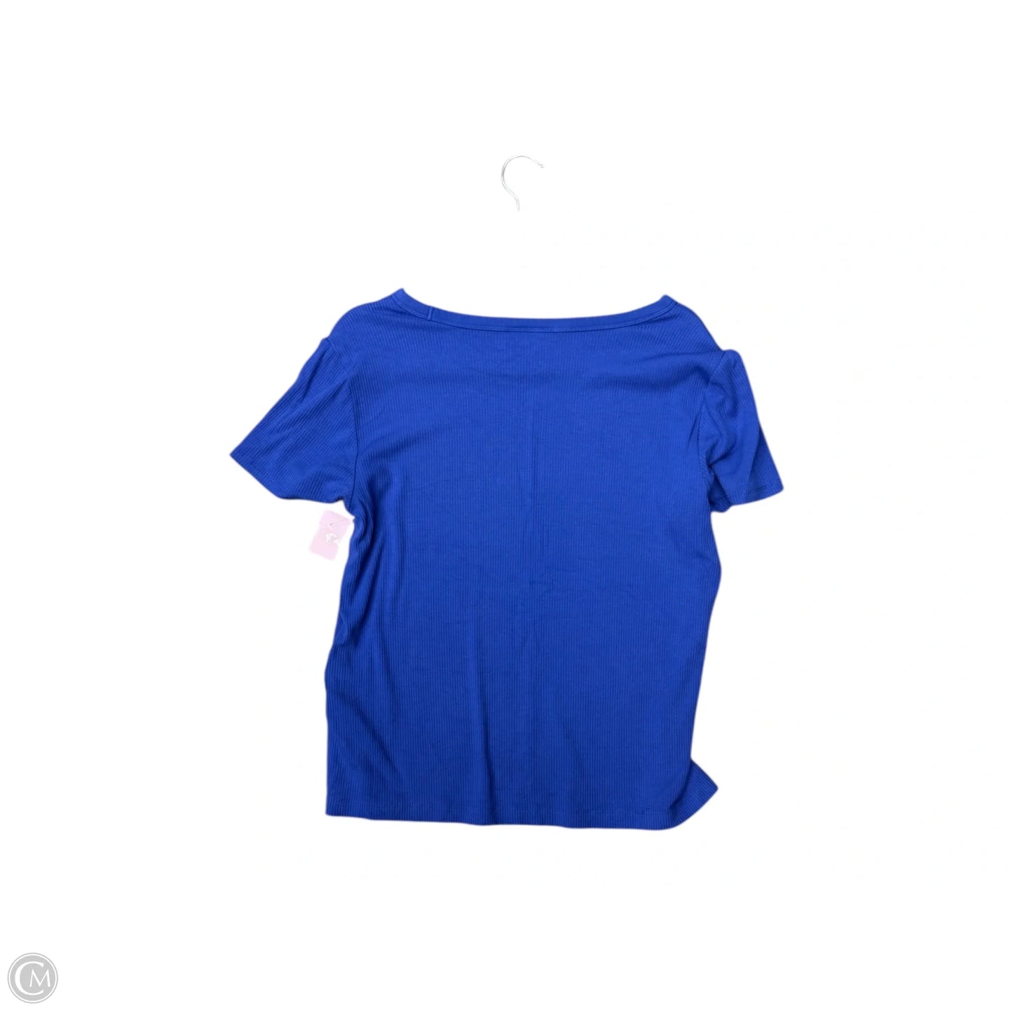 Top Short Sleeve Basic By Clothes Mentor In Blue, Size: 1x