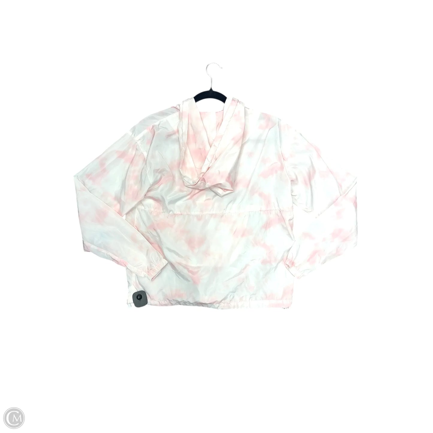Jacket Windbreaker By Thread And Supply In Pink & Yellow, Size: S