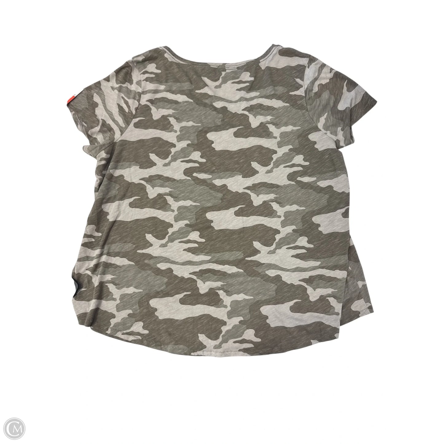 Top Short Sleeve By Sonoma In Camouflage Print, Size: 1x