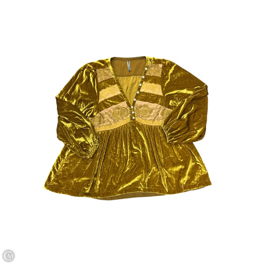 Tunic Long Sleeve By Anthropologie In Green, Size: M