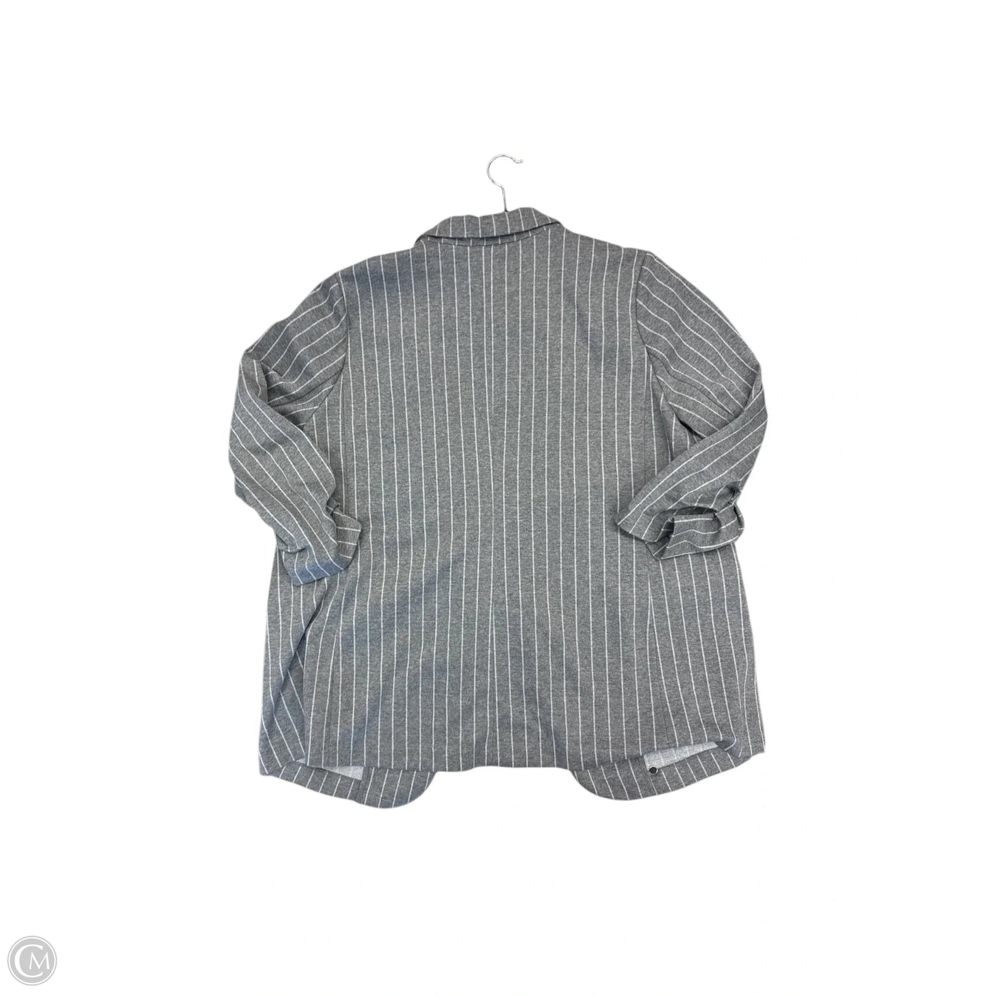 Blazer By Clothes Mentor In Grey, Size: 2x