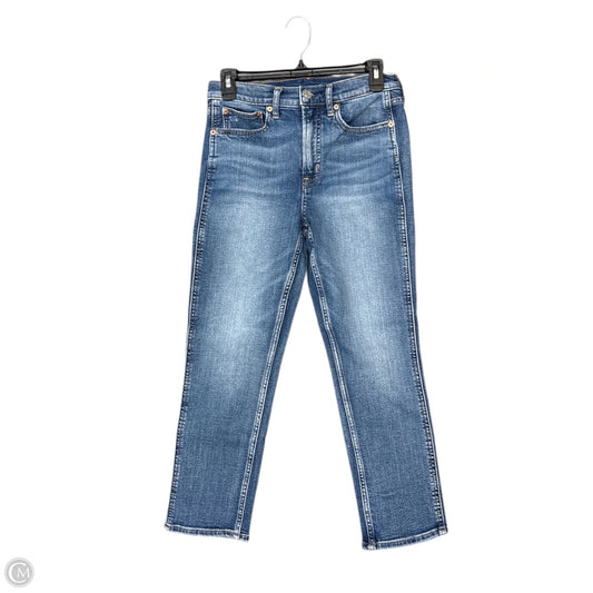 Jeans Straight By Gap In Blue Denim, Size: 6p