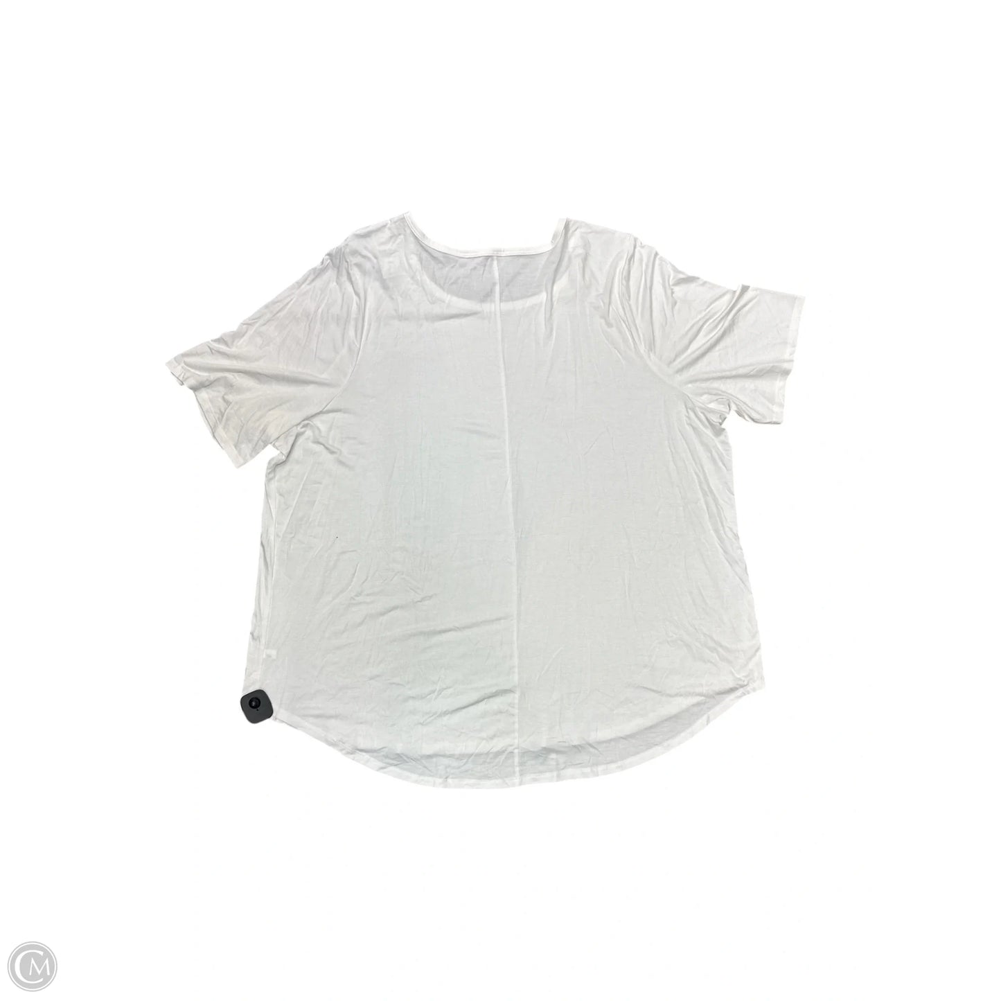 Top Short Sleeve By Lane Bryant In White, Size: 4x