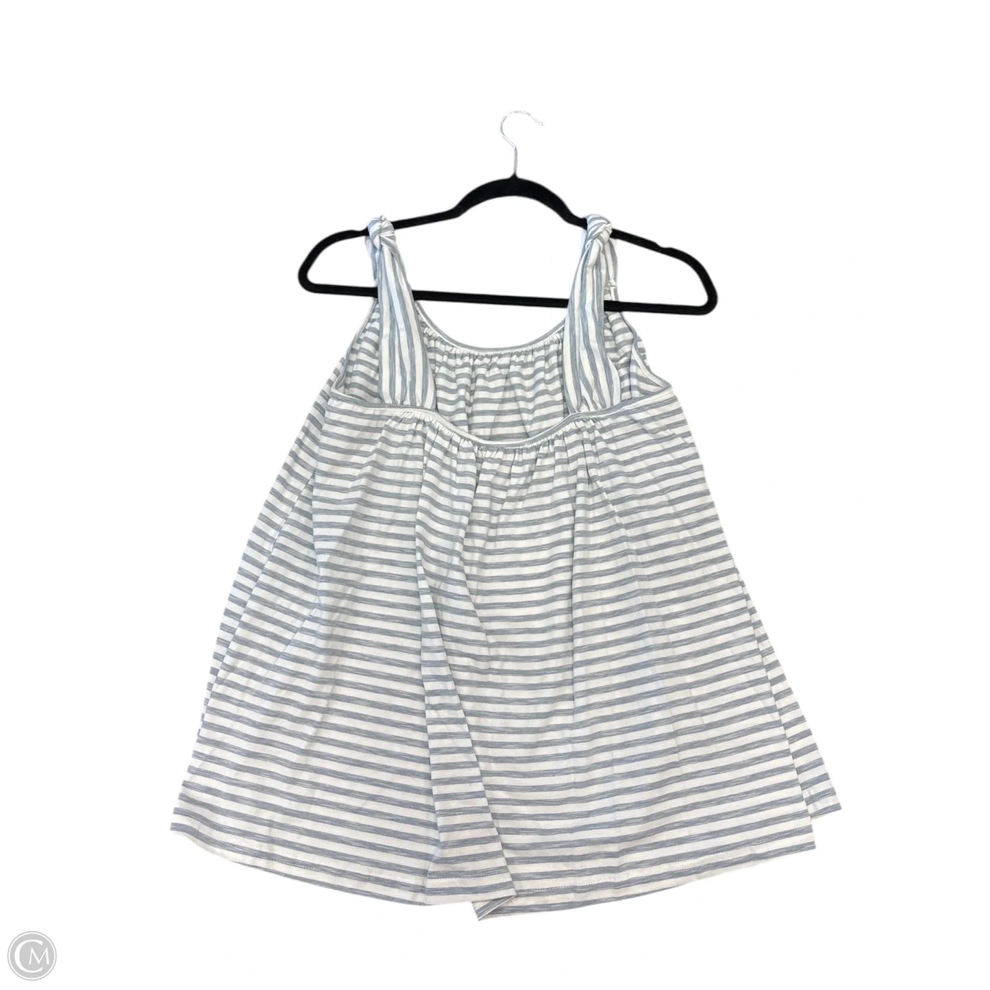 Top Sleeveless By Listicle In Blue & White, Size: L