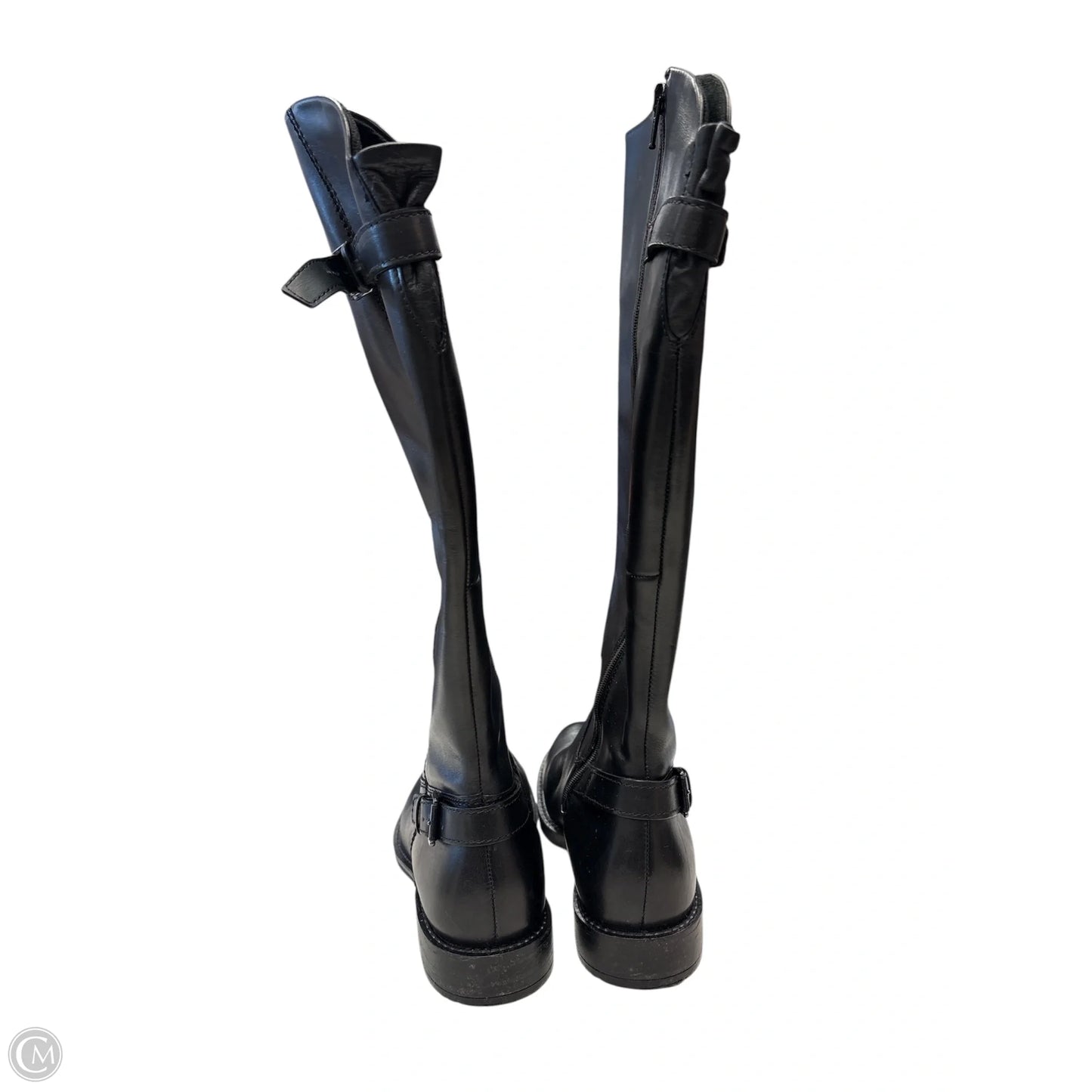 Boots Knee Heels By Ecco In Black, Size: 7.5