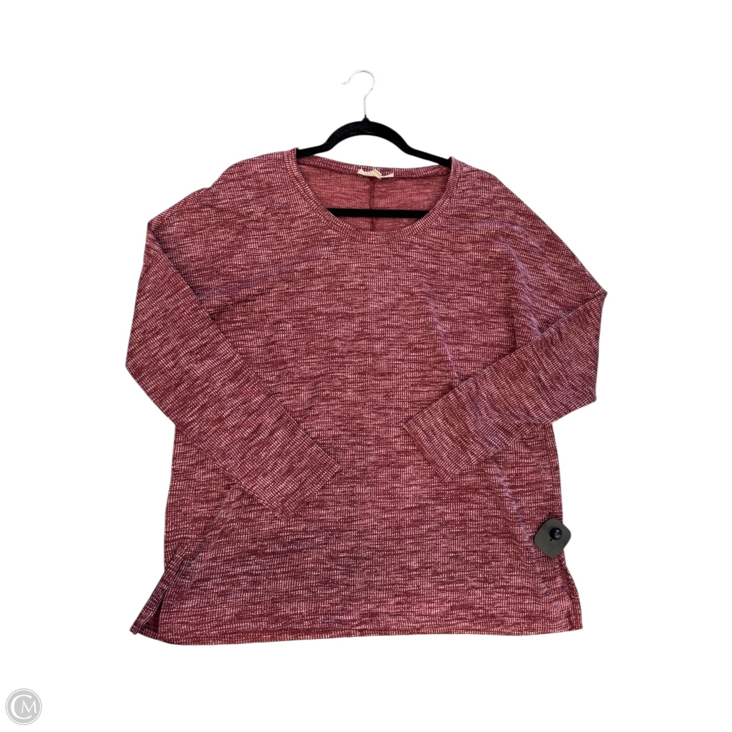 Top Long Sleeve By Listicle In Red, Size: M