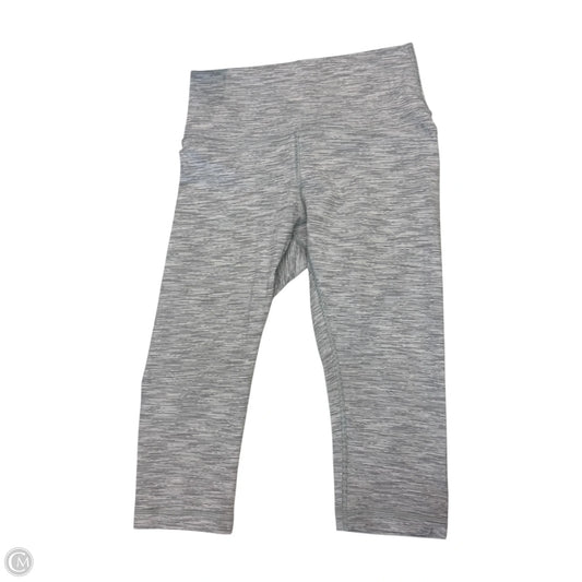 Athletic Capris By Lululemon In Grey, Size: 6