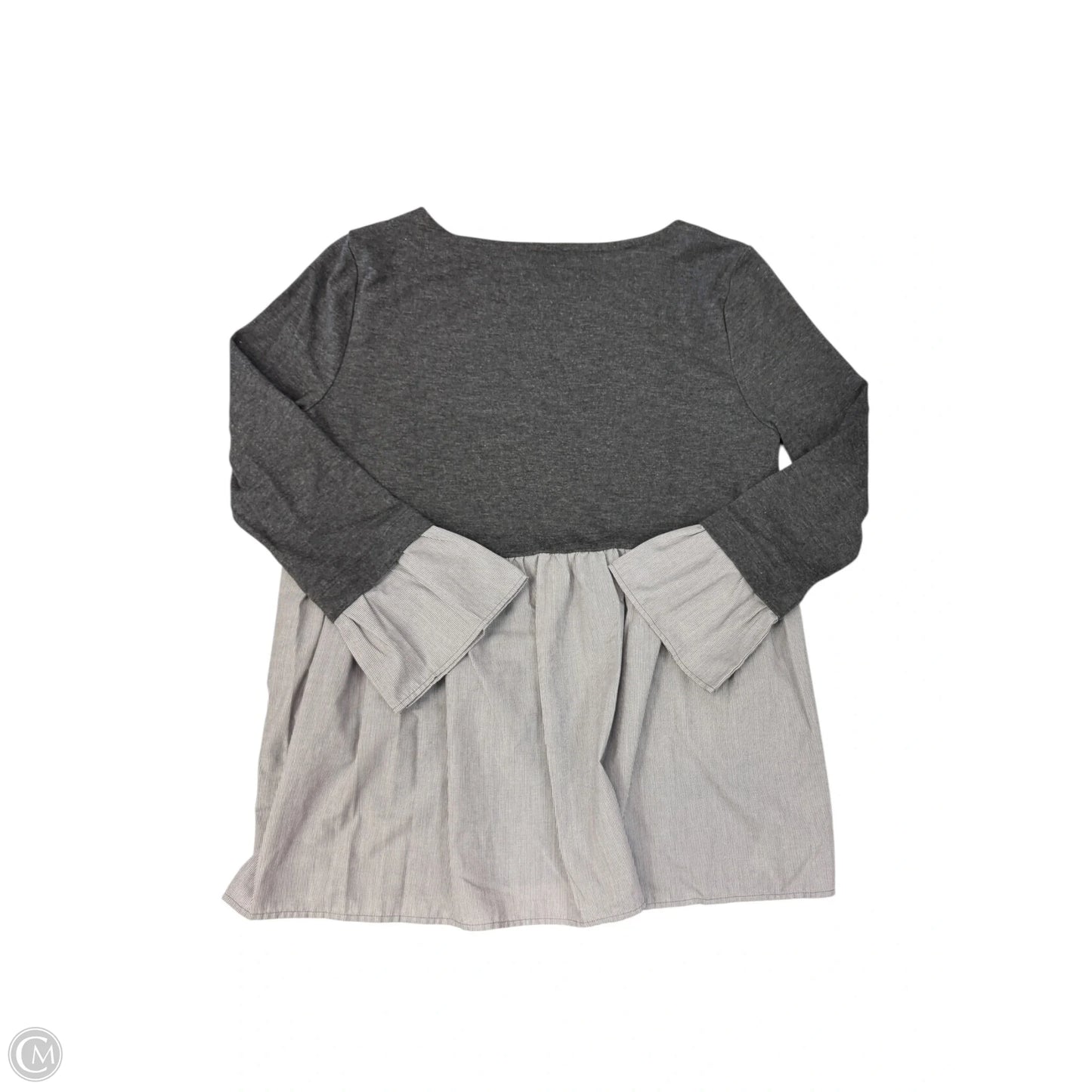 Top Long Sleeve By Loft In Grey, Size: S