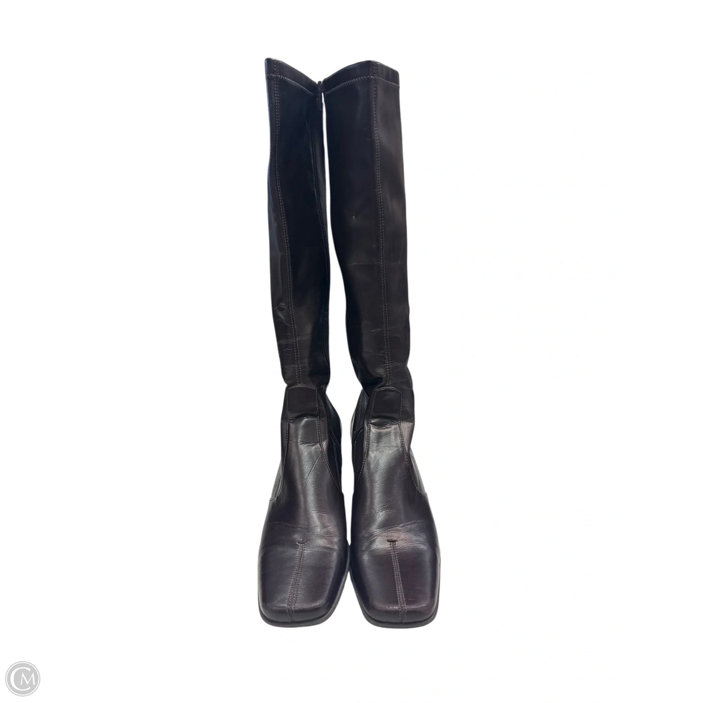 Boots Knee Heels By Franco Sarto In Brown, Size: 9.5