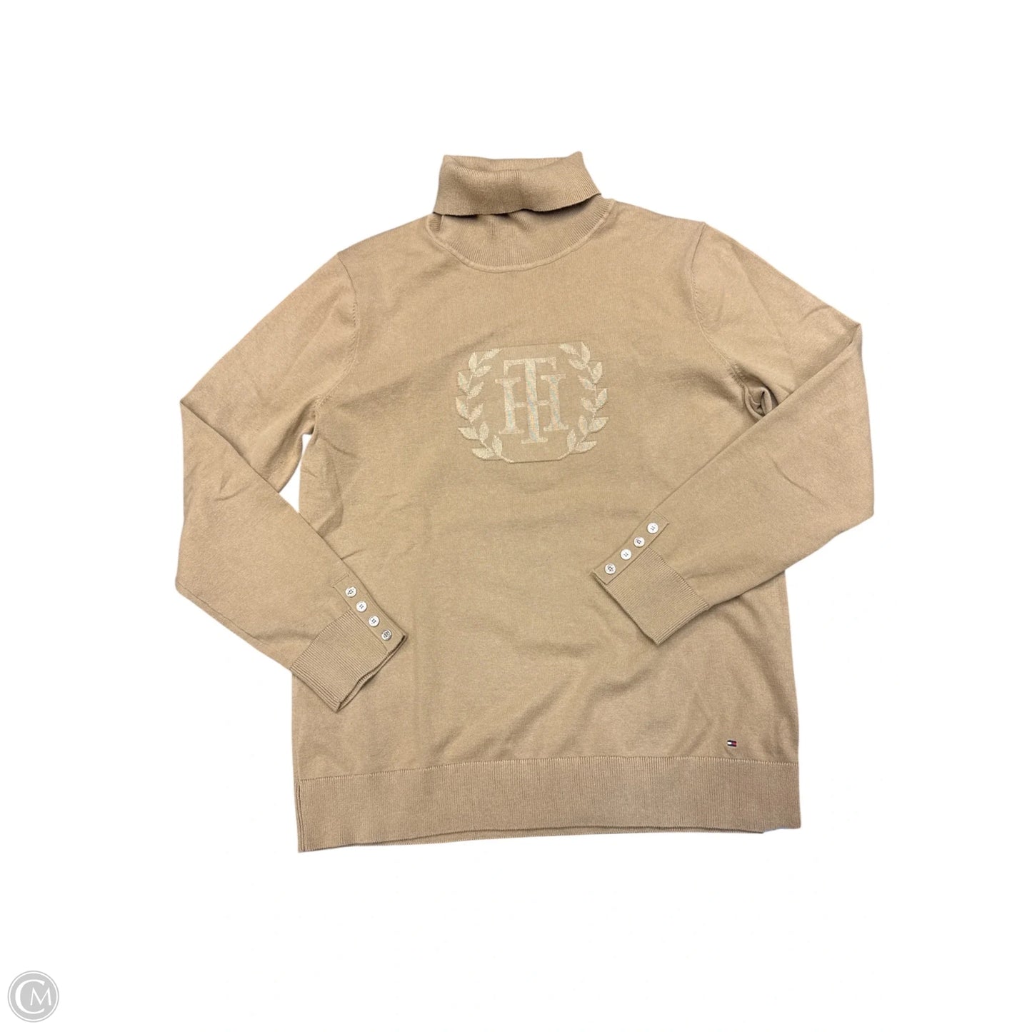 Top Long Sleeve By Tommy Hilfiger In Brown, Size: Xl