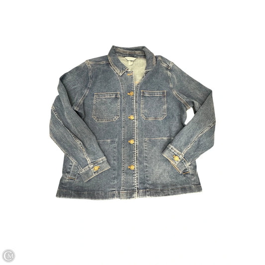 Jacket Denim By Christopher And Banks In Blue Denim, Size: Xl