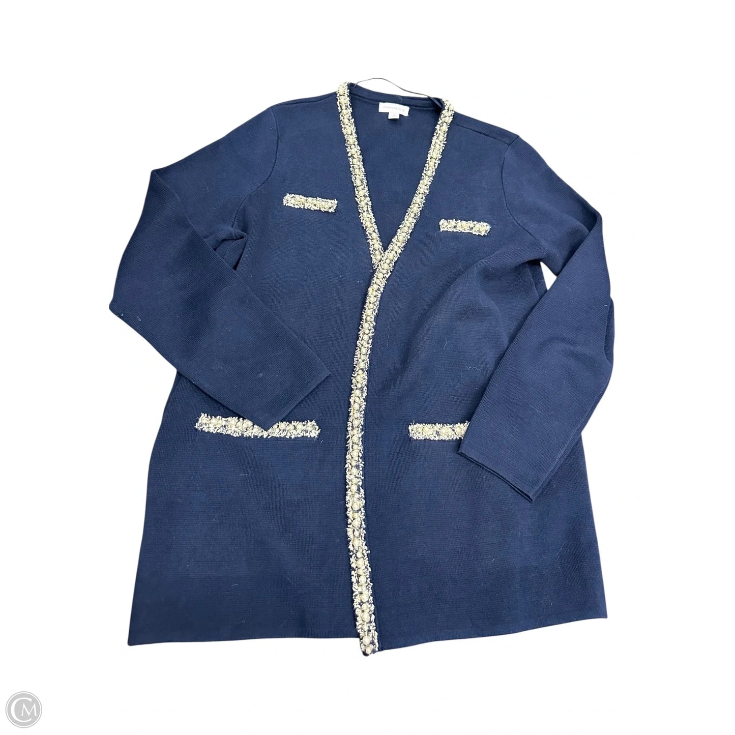 Cardigan By Charter Club In Navy, Size: Xl