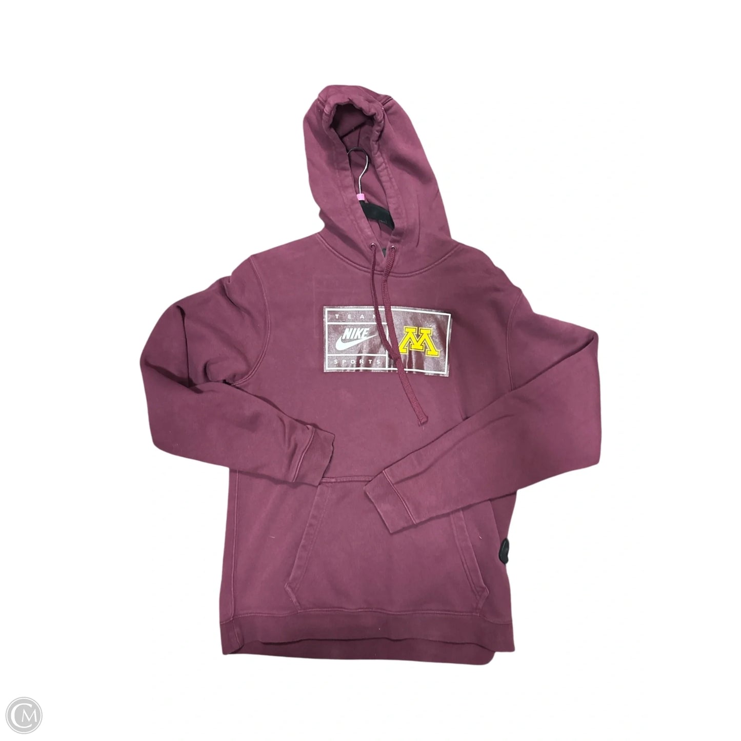 Sweatshirt Hoodie By Nike In Red, Size: M