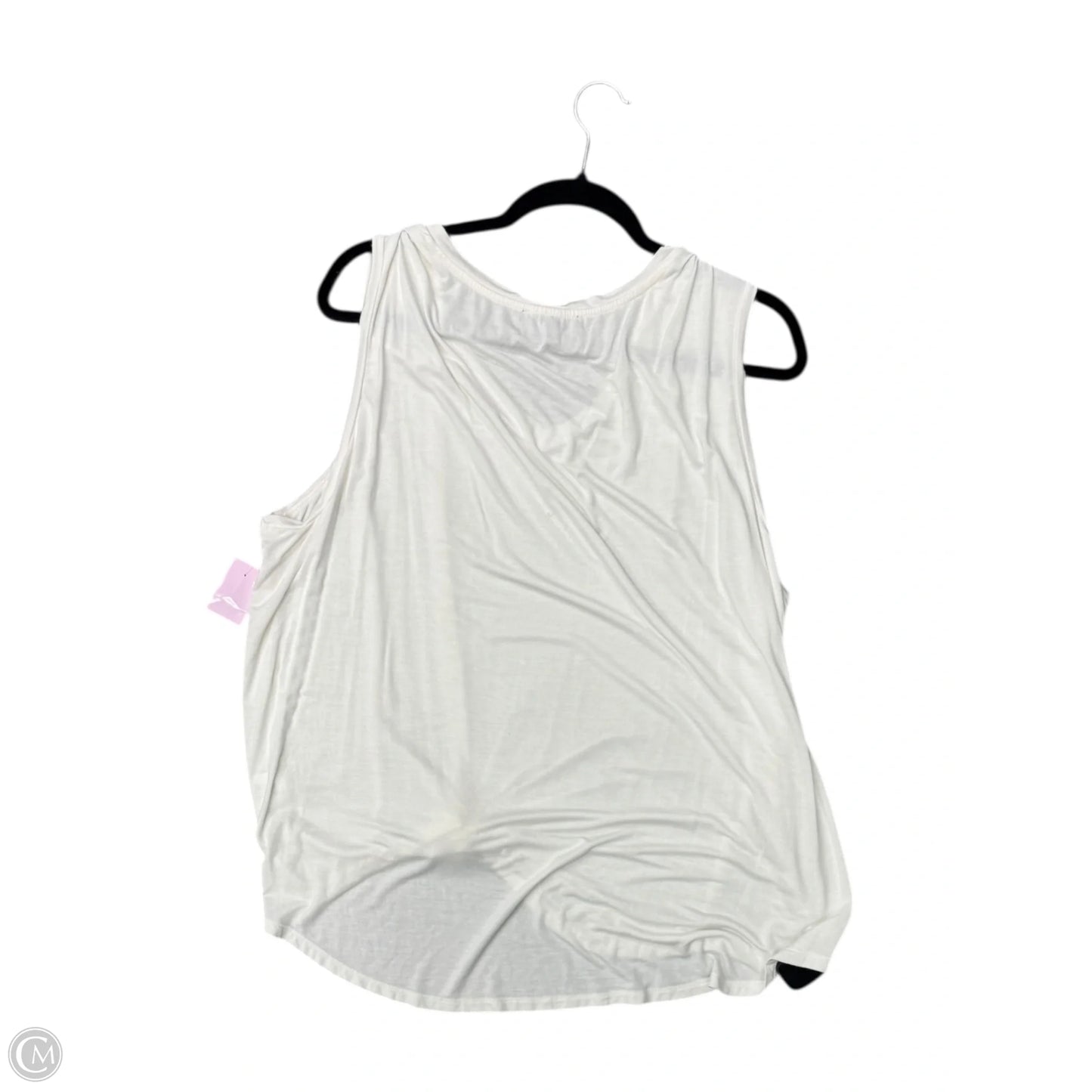 Top Sleeveless By Olivia Sky In White, Size: 3x