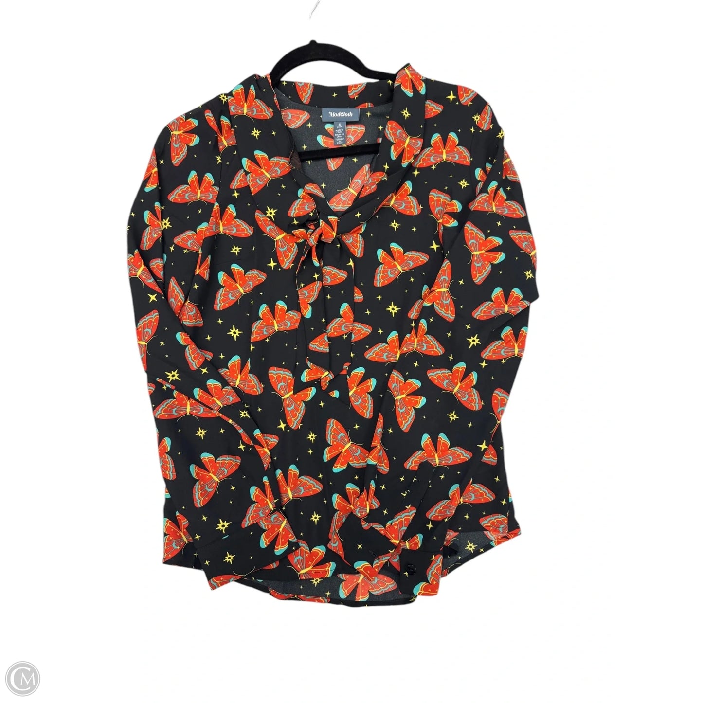 Top Long Sleeve By Modcloth In Black, Size: L