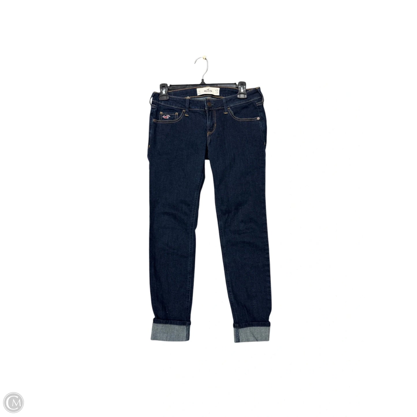 Jeans Skinny By Hollister In Blue Denim, Size: 0