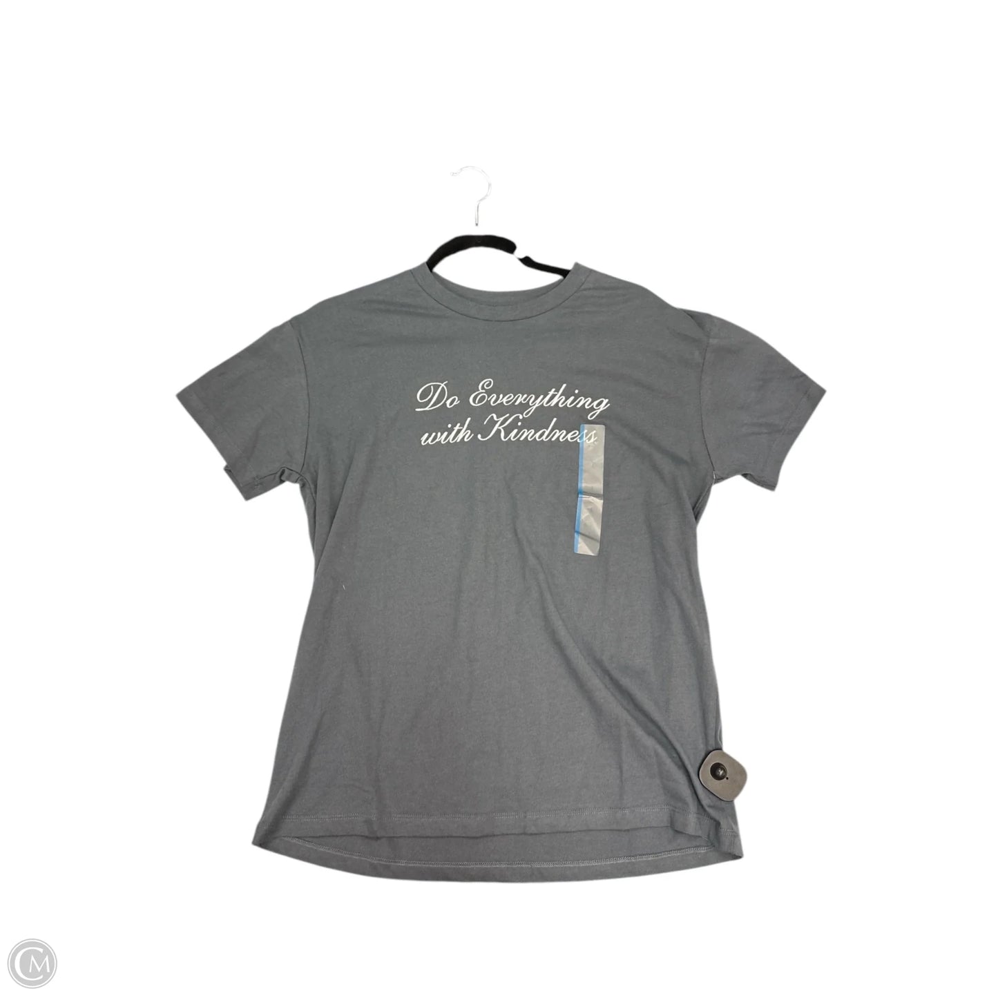 Top Short Sleeve By Grayson Threads In Grey, Size: L