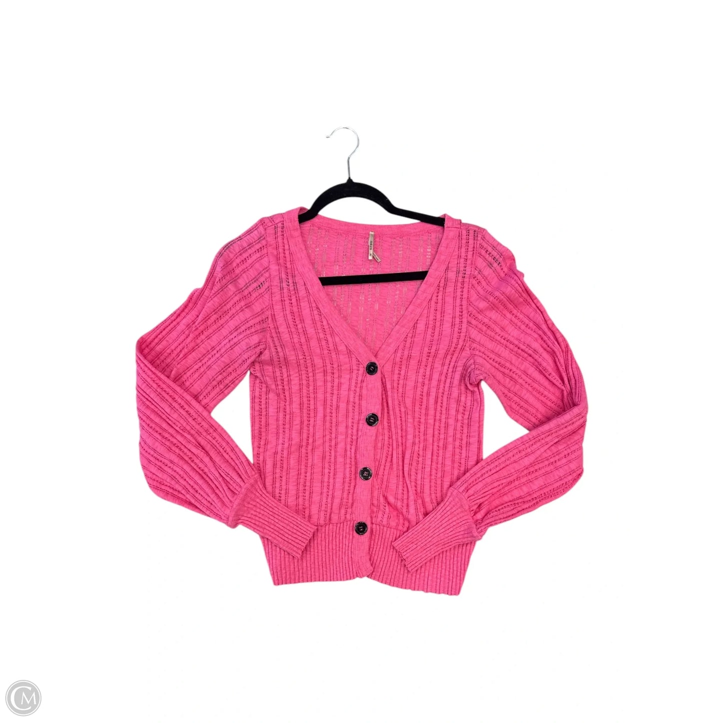 Cardigan By Clothes Mentor In Pink, Size: M