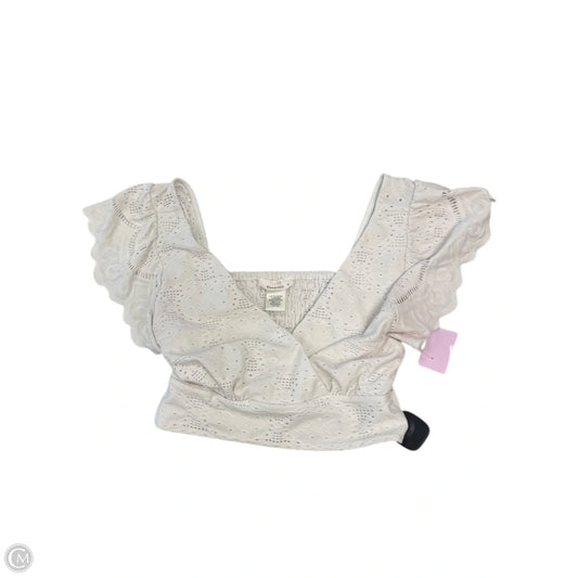 Top Short Sleeve By Urban Romantics In White, Size: M