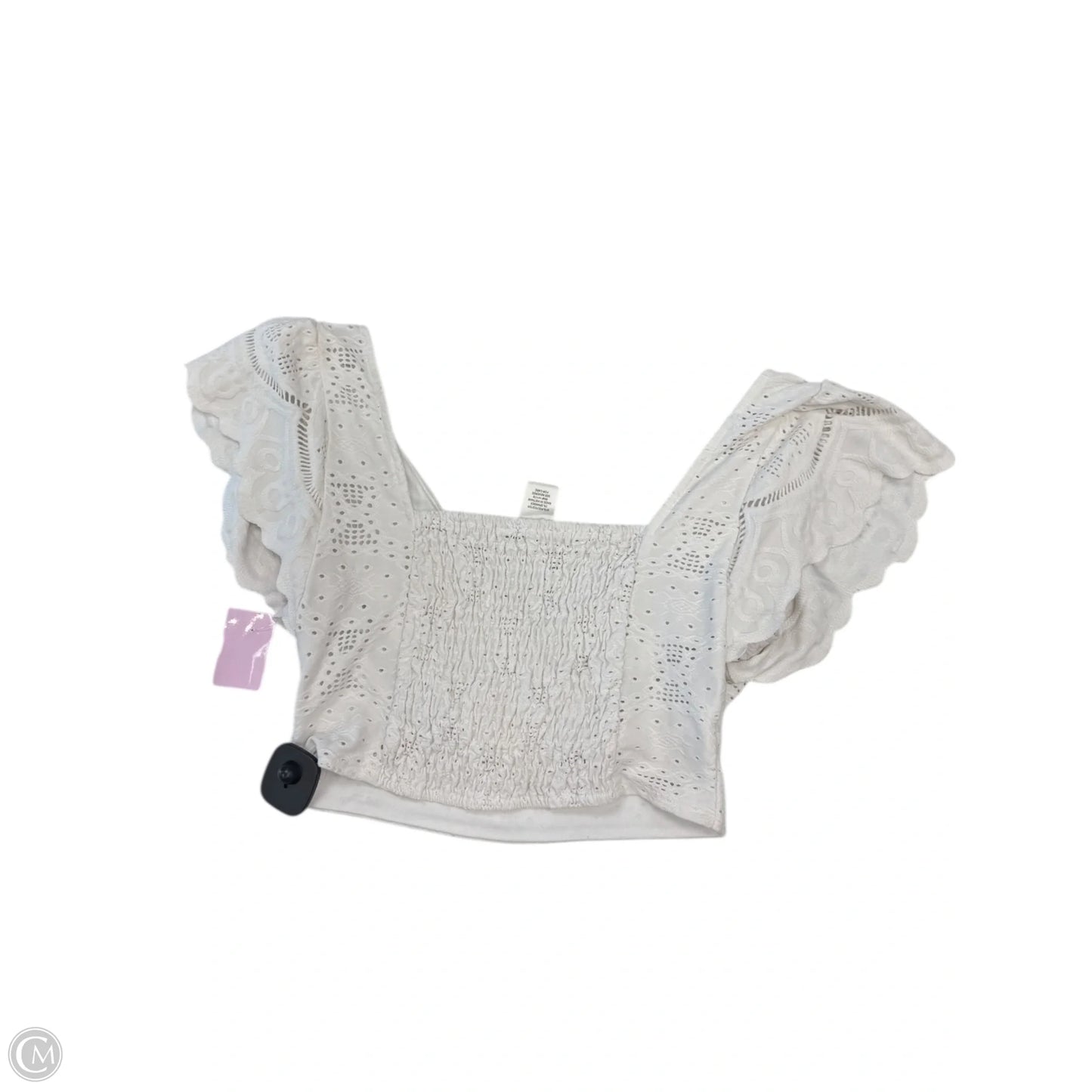 Top Short Sleeve By Urban Romantics In White, Size: M