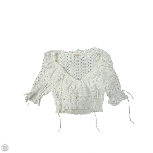 Top Short Sleeve By Porridge In White, Size: Xs