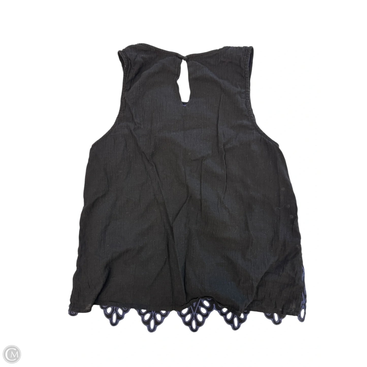Top Sleeveless By Skies Are Blue In Black & Blue, Size: S