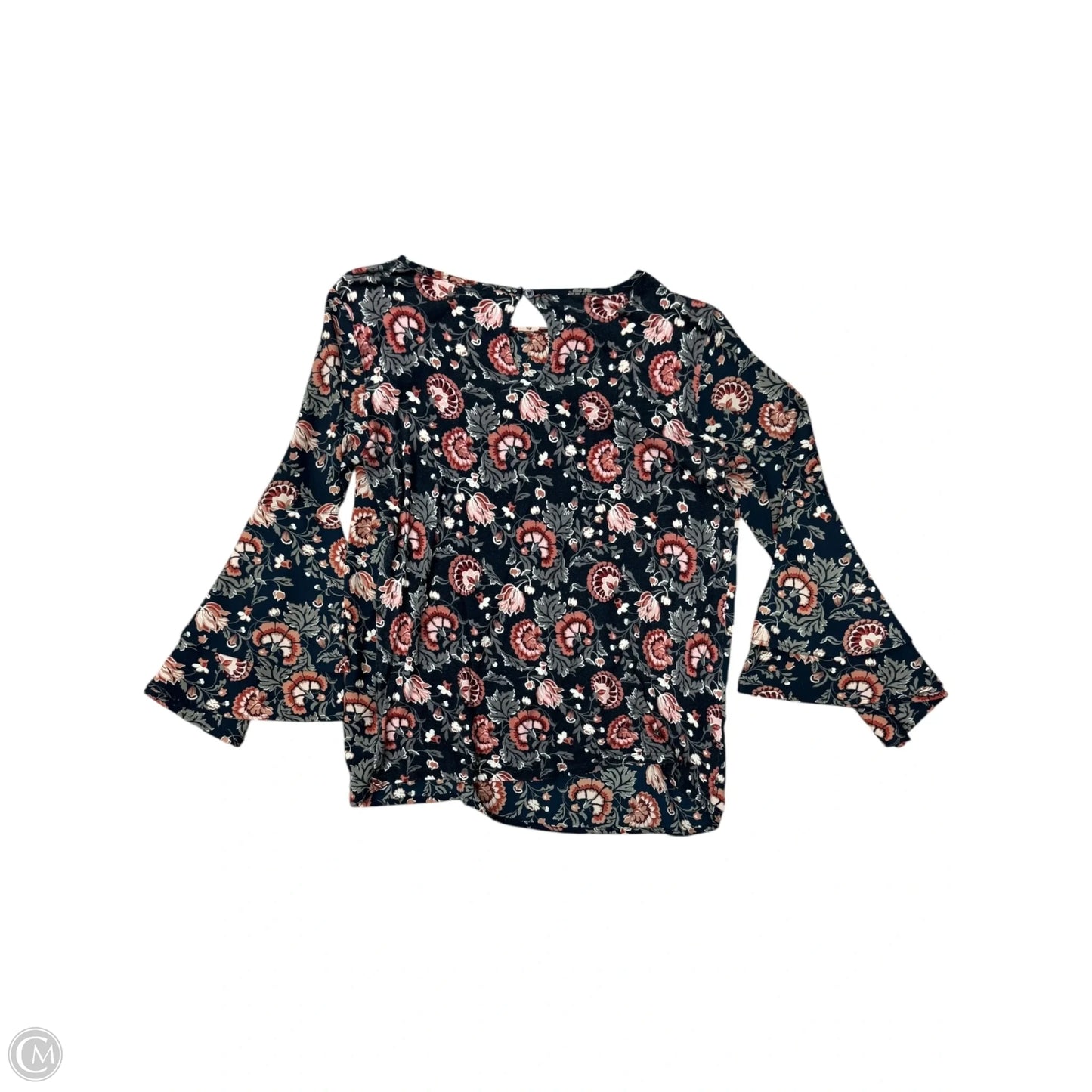 Top 3/4 Sleeve By Loft In Navy, Size: Xs