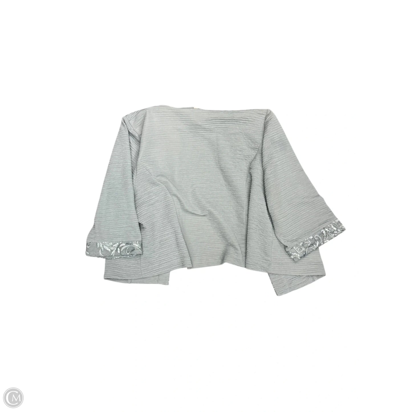 Cardigan By Clothes Mentor In Grey, Size: 2x