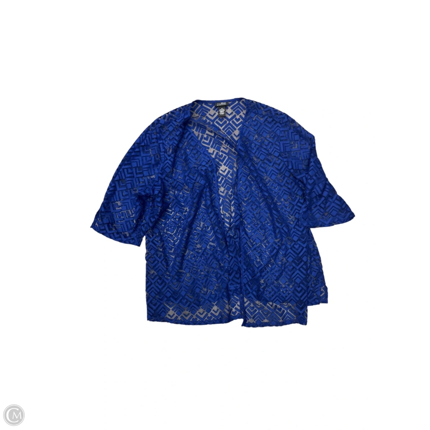 Shawl By Clothes Mentor In Blue, Size: 2x