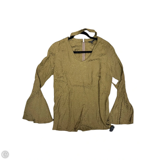 Blouse Long Sleeve By Clothes Mentor In Green, Size: S