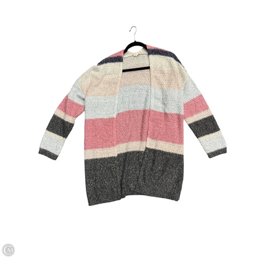 Cardigan By Hem & Thread In Grey & Pink, Size: M