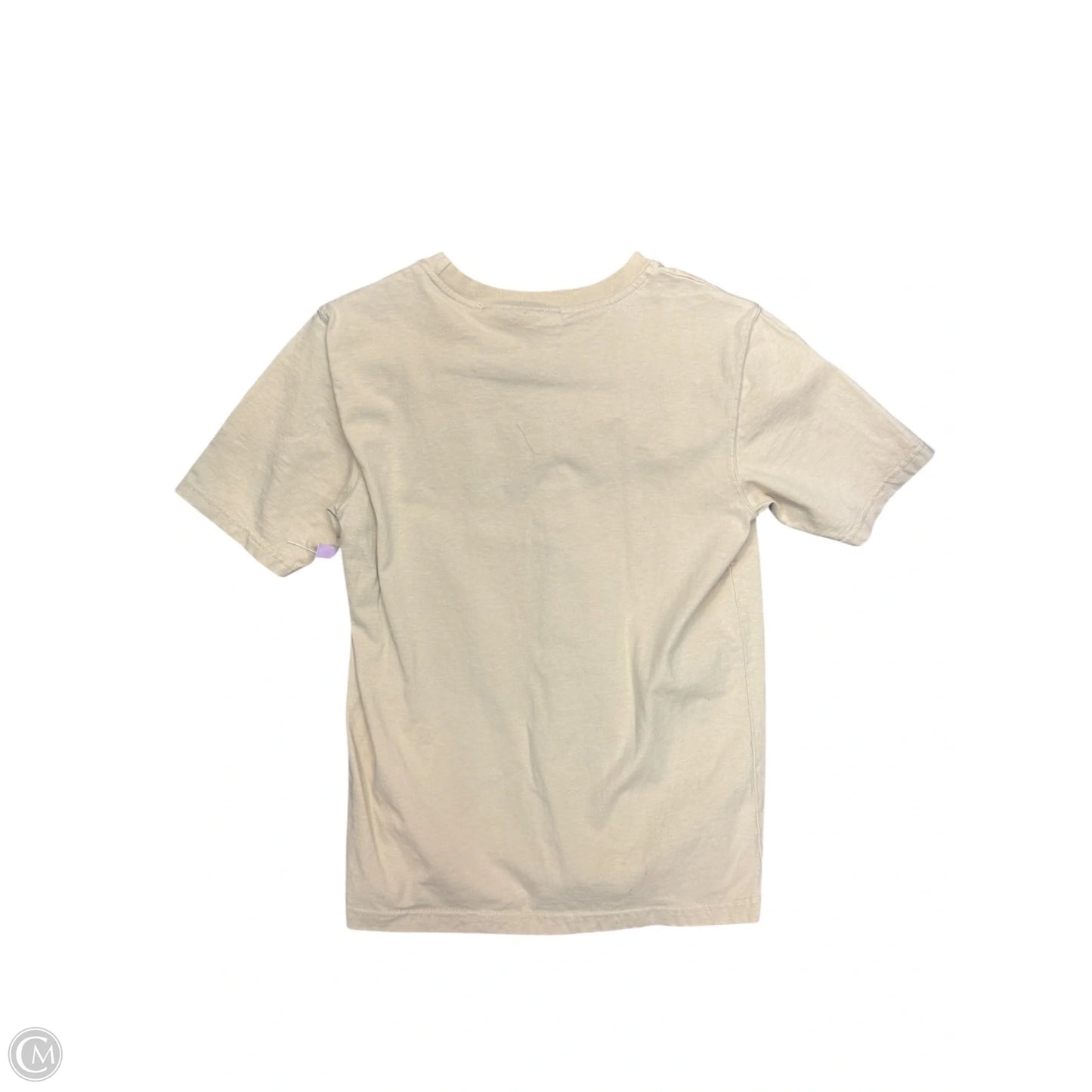 Top Short Sleeve By Liz Claiborne In Beige, Size: S