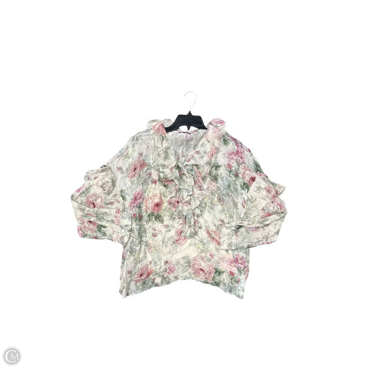Top Long Sleeve By Polo Ralph Lauren In Pink, Size: L