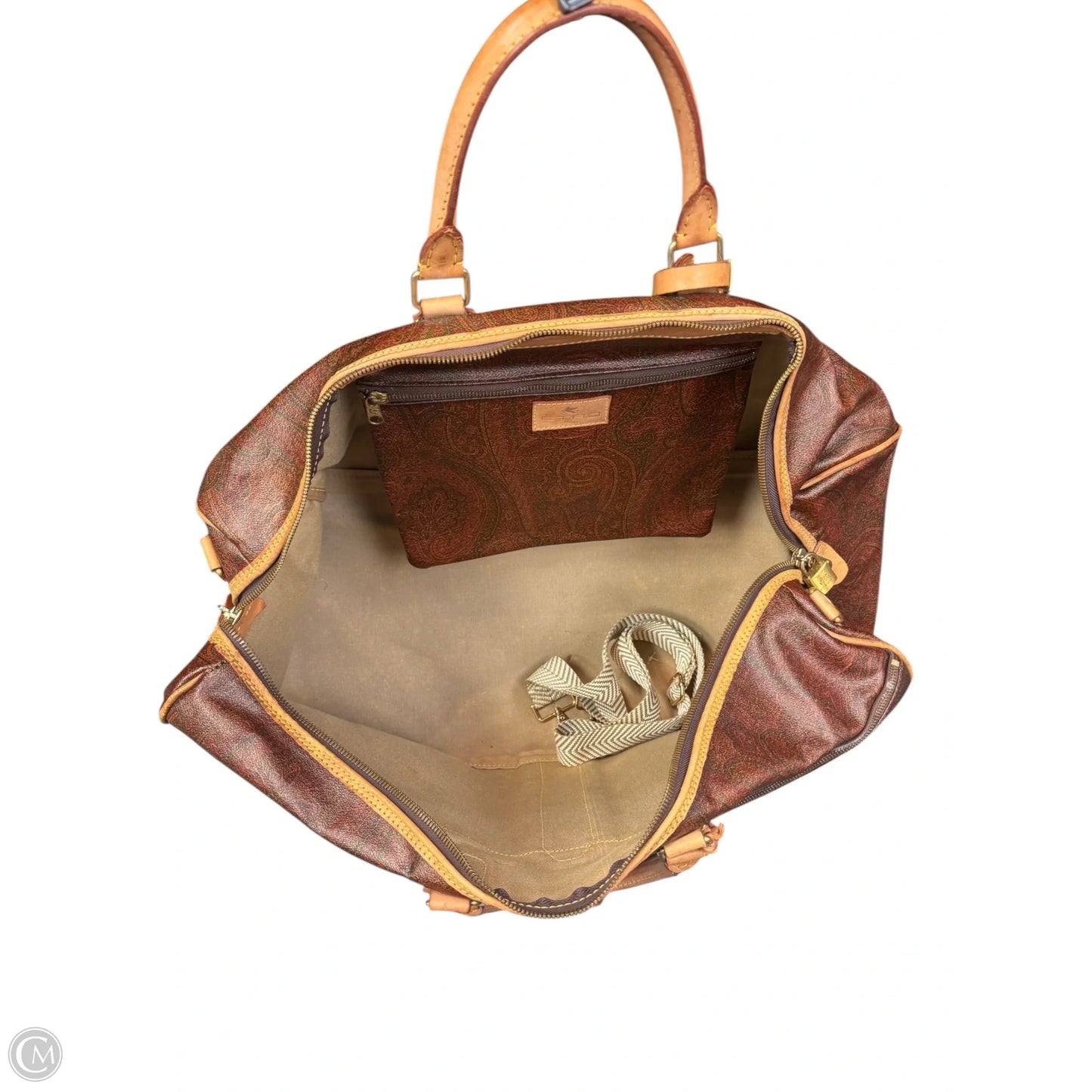 Duffle And Weekender Leather By Etro, Size: Large