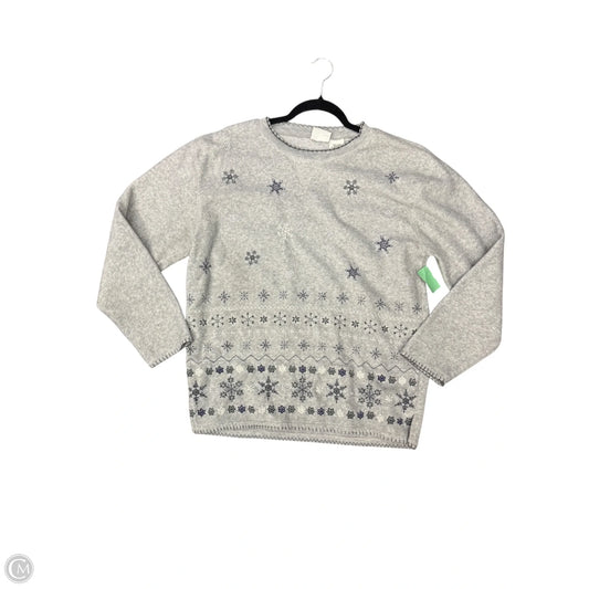 Sweater By Bobbie Brooks In Grey, Size: Xl