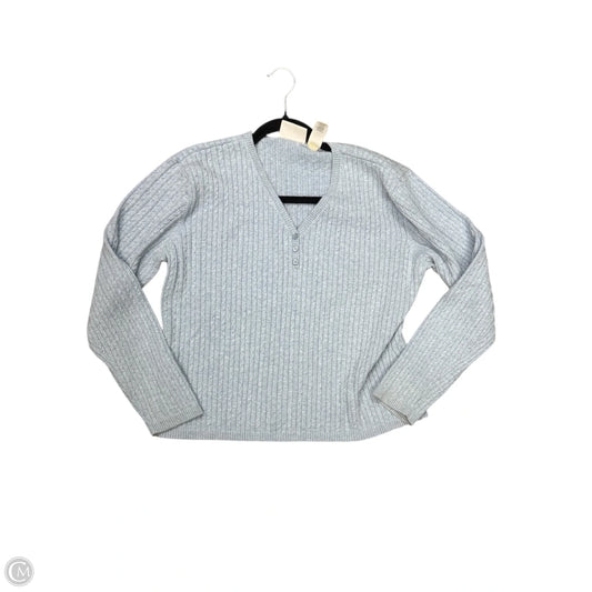 Top Long Sleeve By Liz Claiborne In Blue, Size: Xl